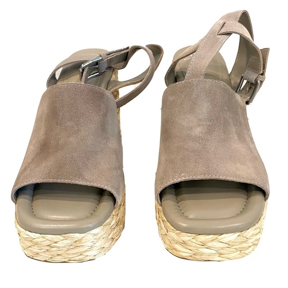 NWT — Marc Fisher Aliya Tan Espadrille Wedges, Summer or Office Casual Size 11 - Picture 6 of 11